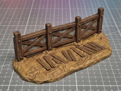 Sheet Metal Wall - Grimdark Wargame Terrain