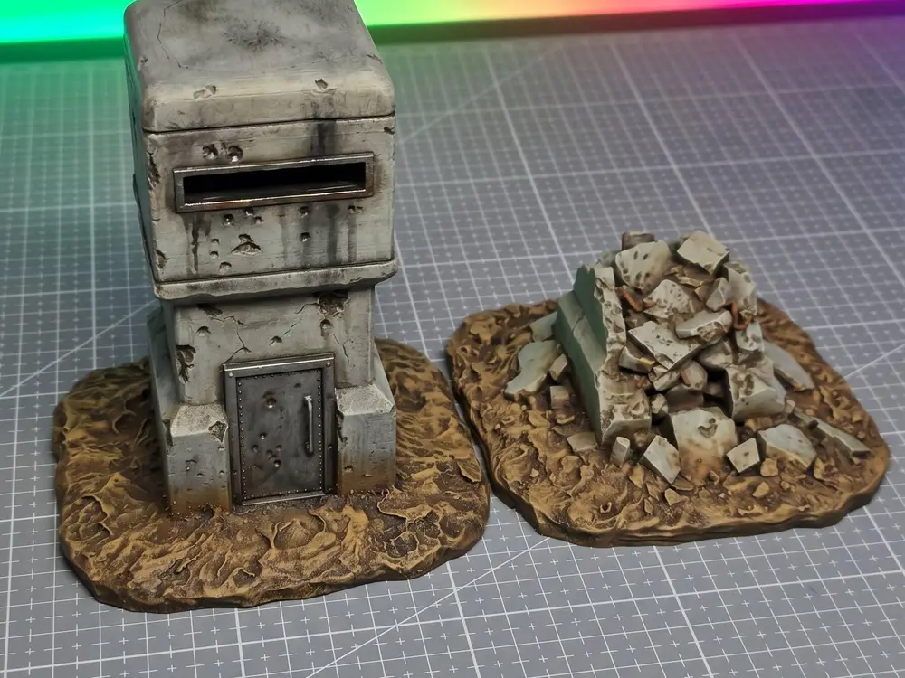 Concrete Watch Tower -  Grimdark Wargame Terrain