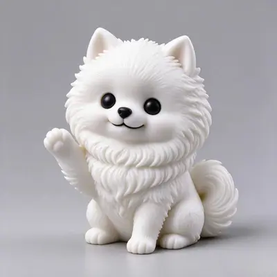 招手博美 可爱小狗