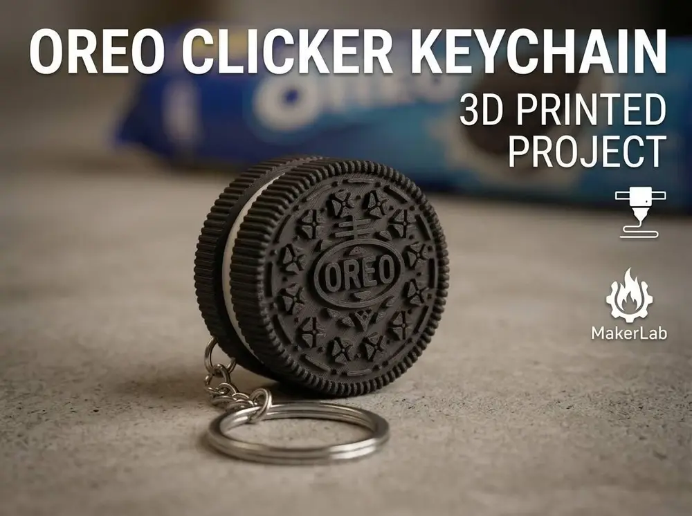 Keychain OREO Clicker - Anti-Stress Fidget
