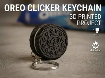 Keychain OREO Clicker - Anti-Stress Fidget