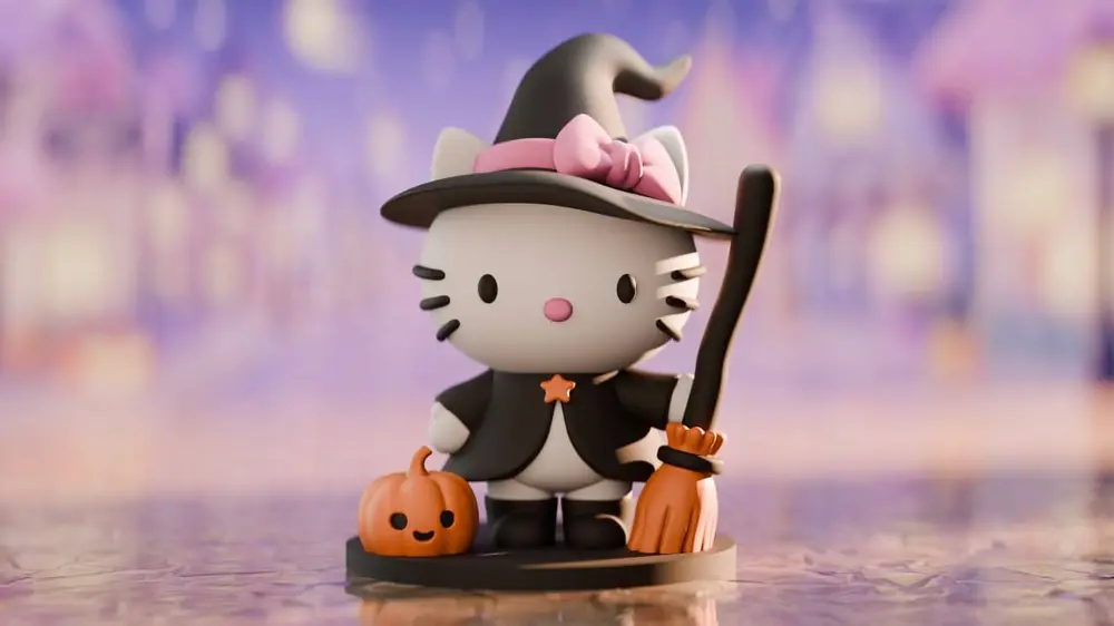Hello Kitty Witch - 3D Printable Halloween Figurine