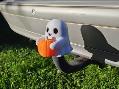 Anhängerkupplung Halloween Geist Hitch Cover