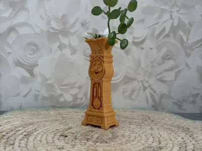 Decorative clock vase