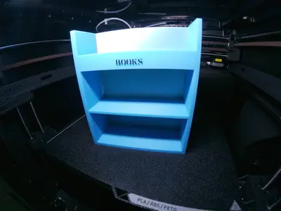 mini brands bookshelf