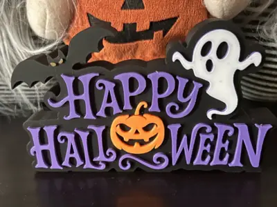 Happy Halloween Sign Decor