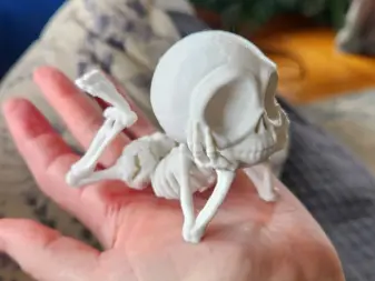 Chilling Skeleton Figurine