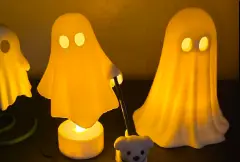 Little Halloween Ghost Tealight Compatible