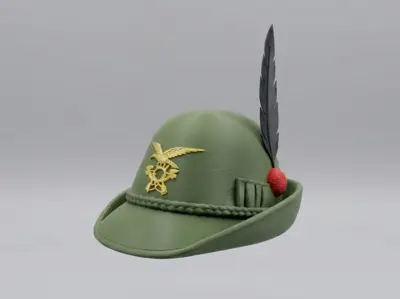 Alpine Hat – Detailed 3D Model AMS