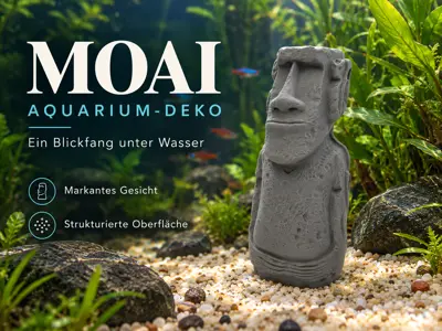 Moai-Statue – Mystische Aquarium-Deko