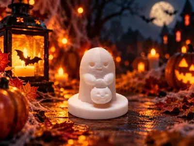 Geist mit Kürbiseimer