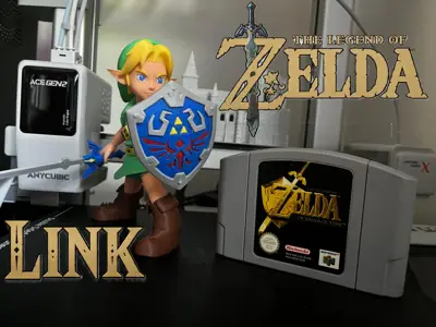 Legend of Zelda Link Ocarina of time annyversary edition