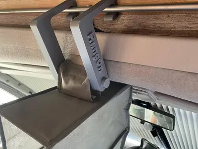 Hangon Camper Bed Rail Multi-Hook Storage System