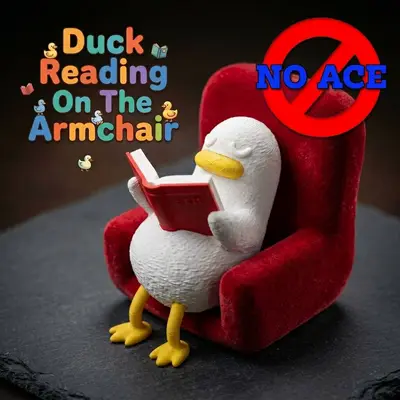 🪿📖🛋️Duck Reading On The Armchair🛋️📖🪿