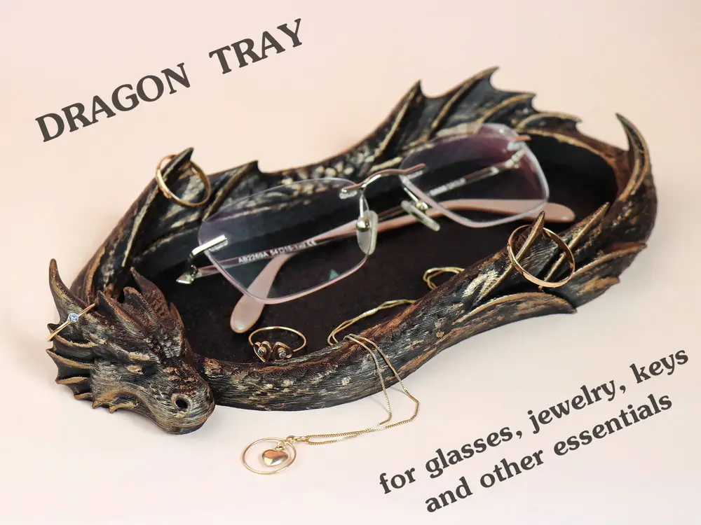 Dragon Jewelry Tray / Glasses Holder