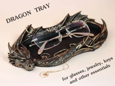 Dragon Jewelry Tray / Glasses Holder