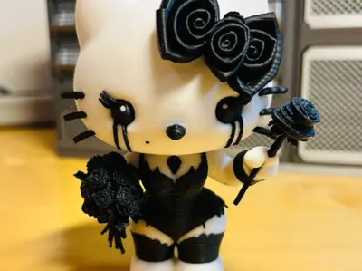 Gothic Hello Kitty Figure