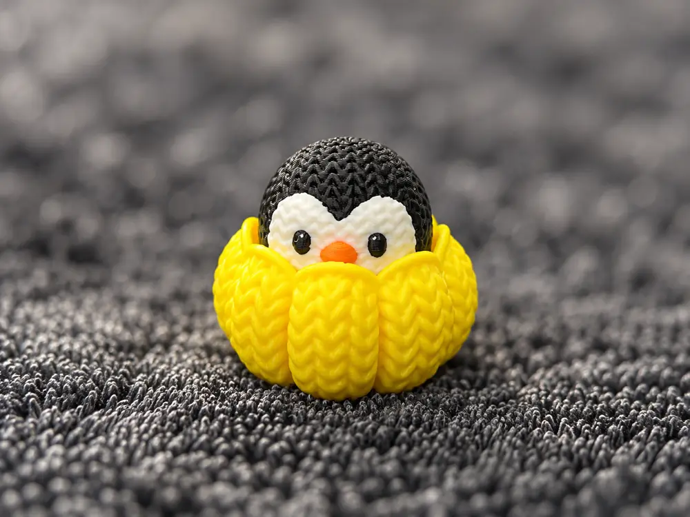 Crochet Penguin Press Fidget Clicker
