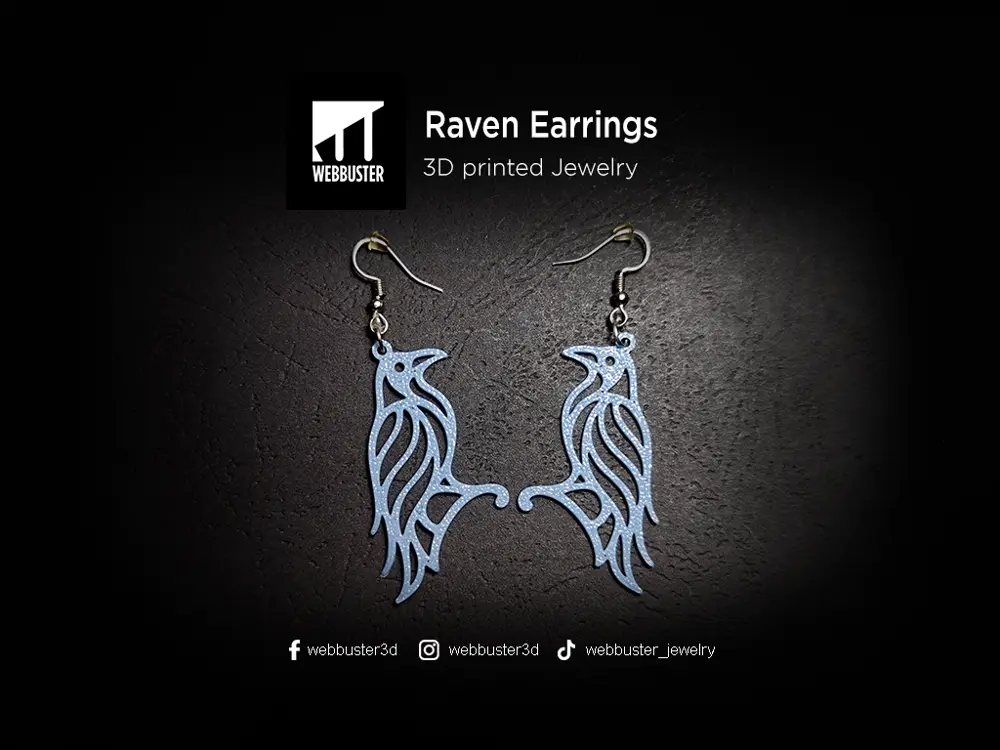 Raven - Halloween Earrings