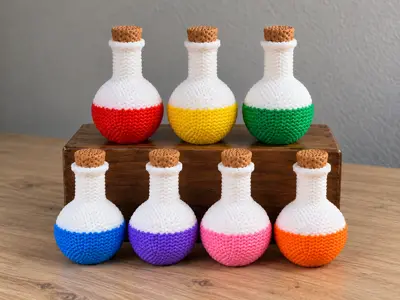 Knitted Potion Bottle