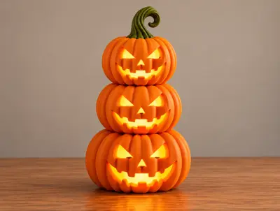 Triple Stack Jack-O’-Lantern Halloween