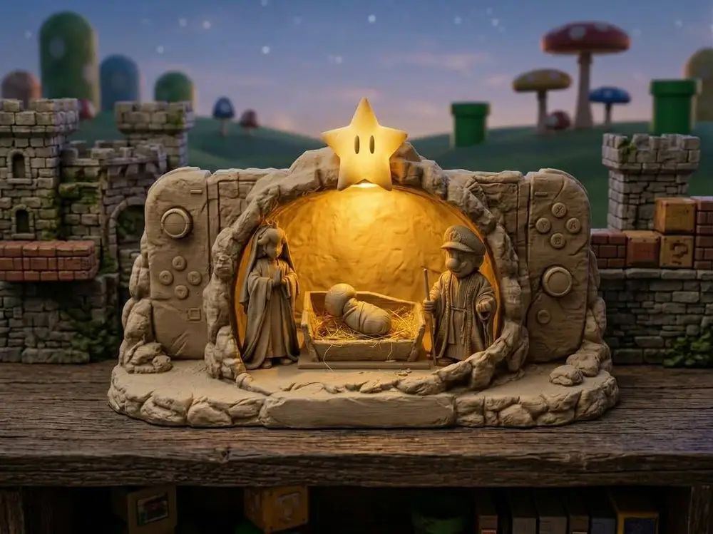 Natale Presepe Geek - Nintendo Switch Christmas