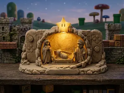 Natale Presepe Geek - Nintendo Switch Christmas