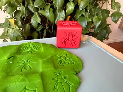 Montessori Stamping Cube – Insects