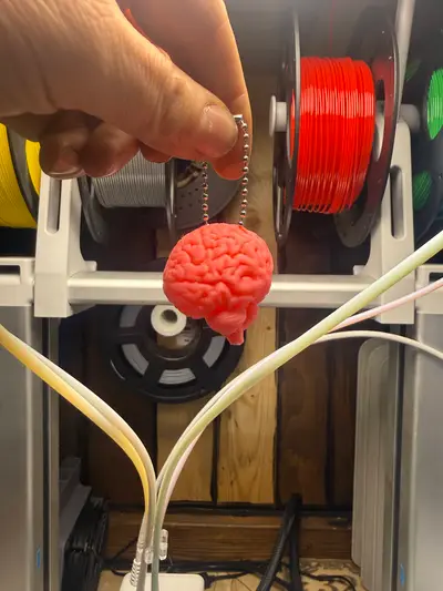 Brain keyring