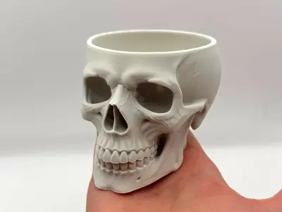 Detailed Skull Bowl