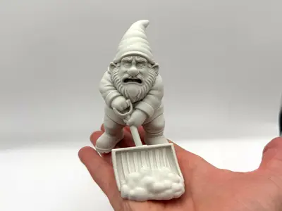 Snow Shovel Gnome