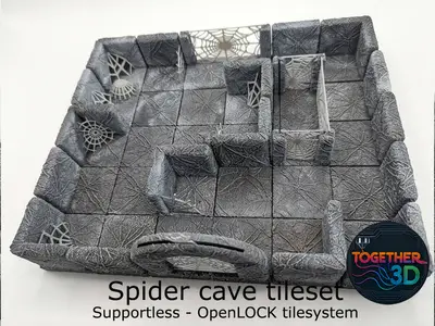 Spider cave tileset - supportless - OpenLOCK