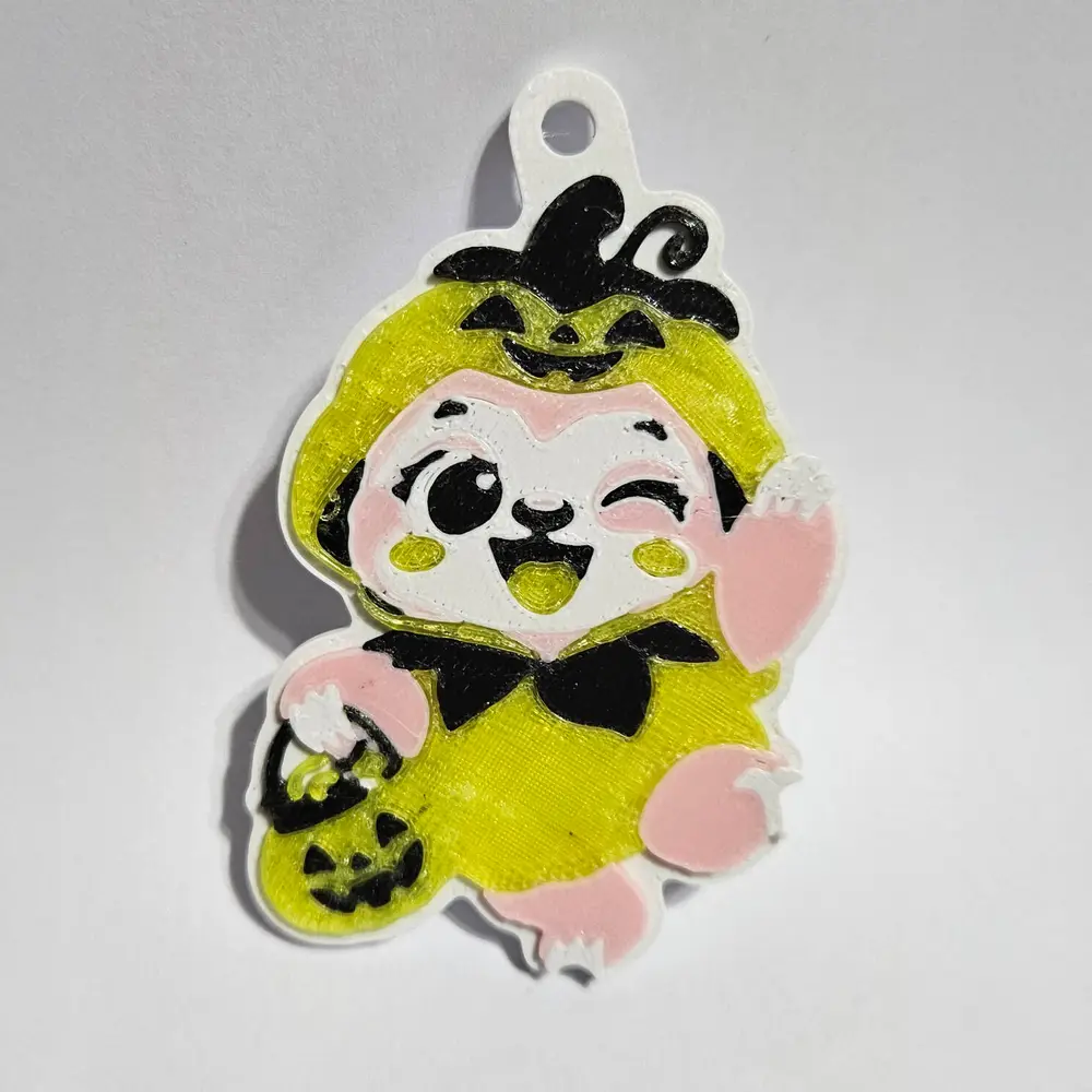 Halloween Trick-or-Treat Sloth Keychain