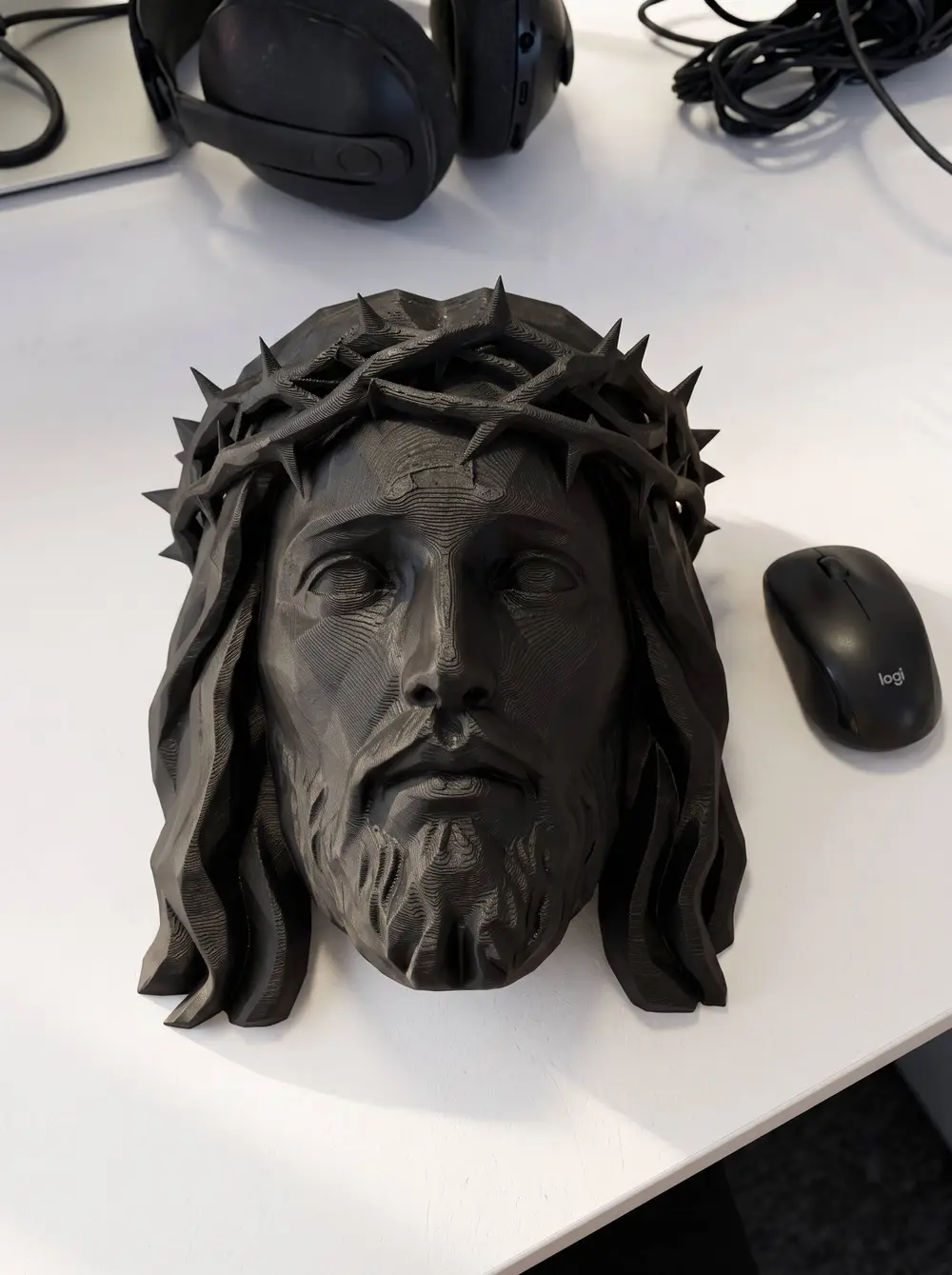 Jesus Wall Art - Low Poly Face