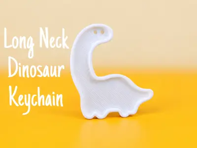 Long Neck Dinosaur Keychain