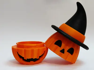 Halloween Pumpkin Candy Bowl Container