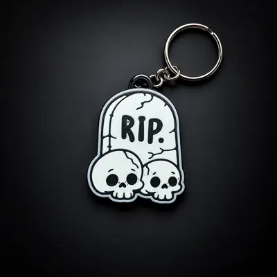 Portachiavi Teschio R.I.P.
