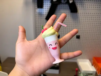 可爱奶昔摆件