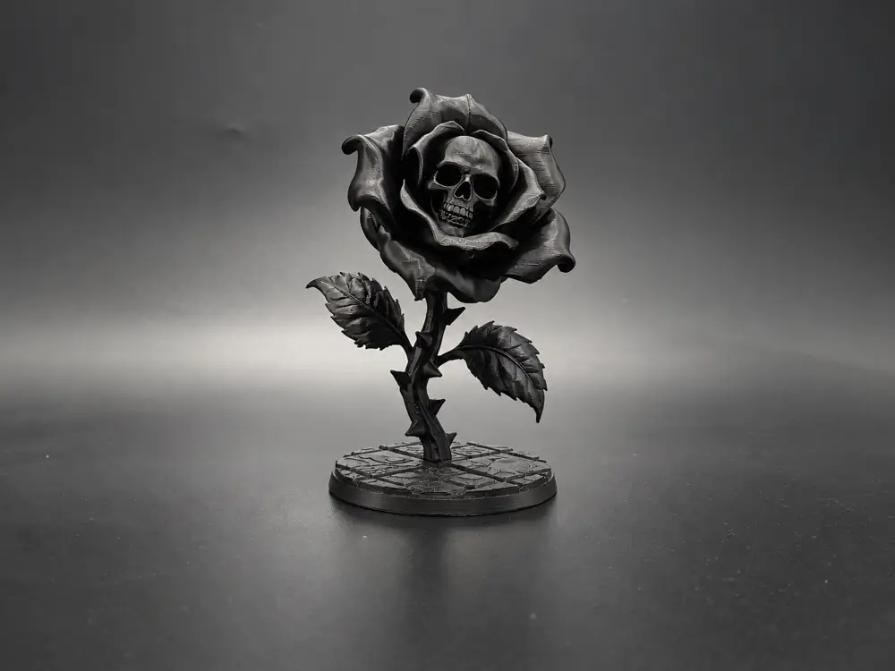 The Mourning Rose – Halloween Skull Flower