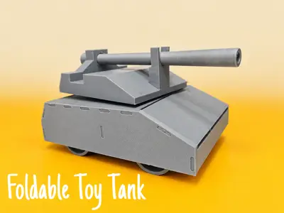 Foldable Mechanical Toy Tank