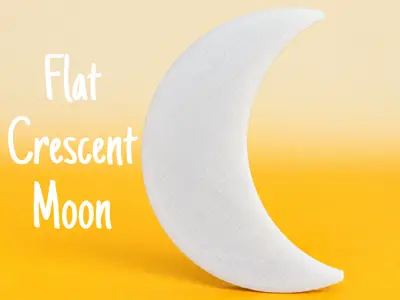 Flat Crescent Moon