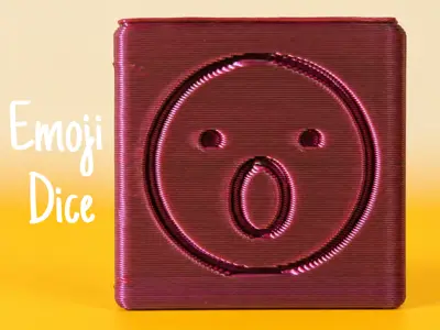 Emoji Dice With Multiple Facial Expressions