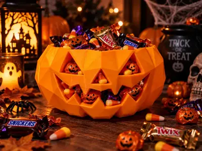 Halloween Pumpkin Candy Bowl-Halloween Holder