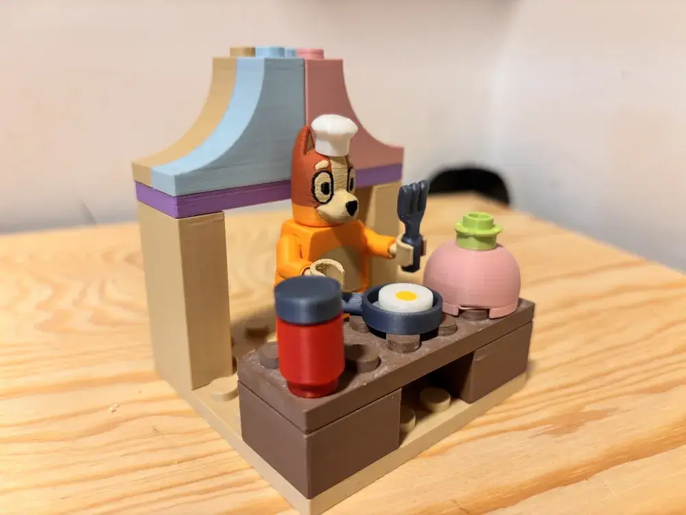 Bluey Bingo Mini Chef Puppy Kitchen - Brick Set