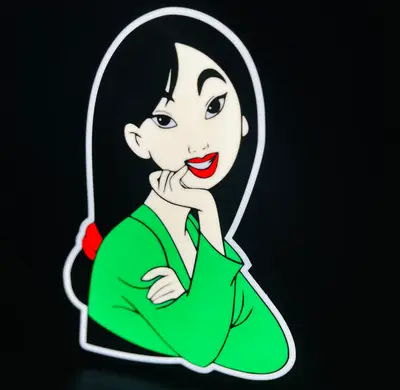 Lightbox Mulan led lamp