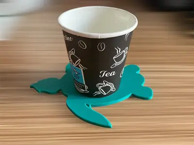Turtle tray coffee
