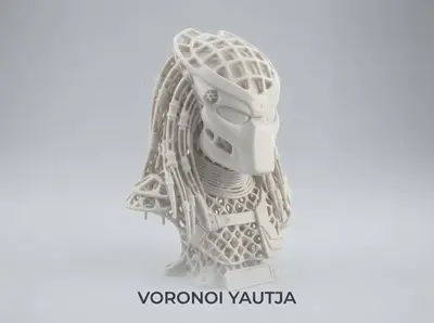 Voronoi Yautja Bust