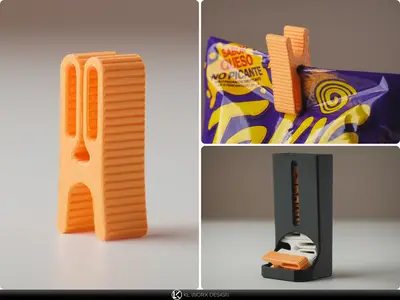 Mini Bag Clips with Storage
