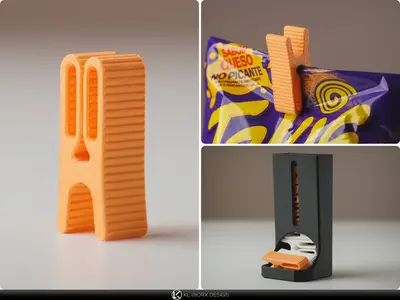 Mini Bag Clips with Storage