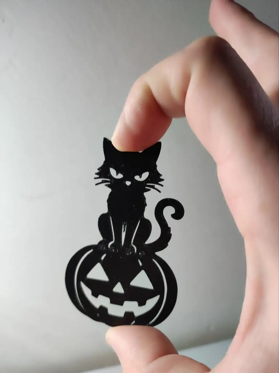 silueta gato encima calabaza
